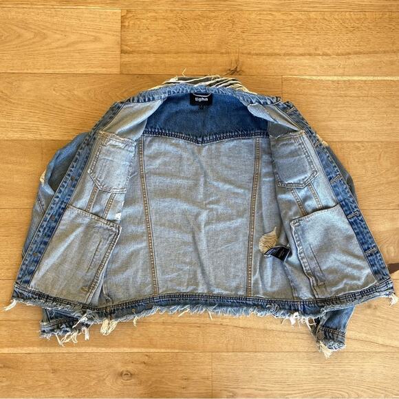 Tigha Distressed Denim Jacket - Picture 5 of 7